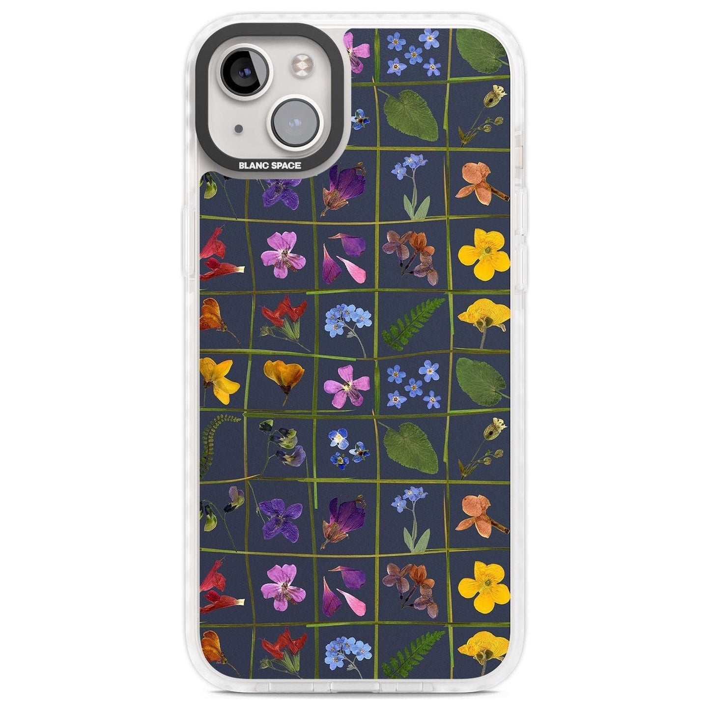 Grille de fleurs sauvages