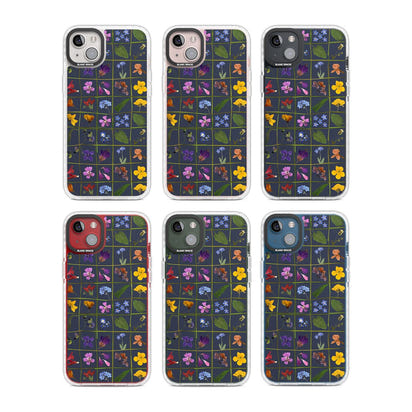 Grille de fleurs sauvages