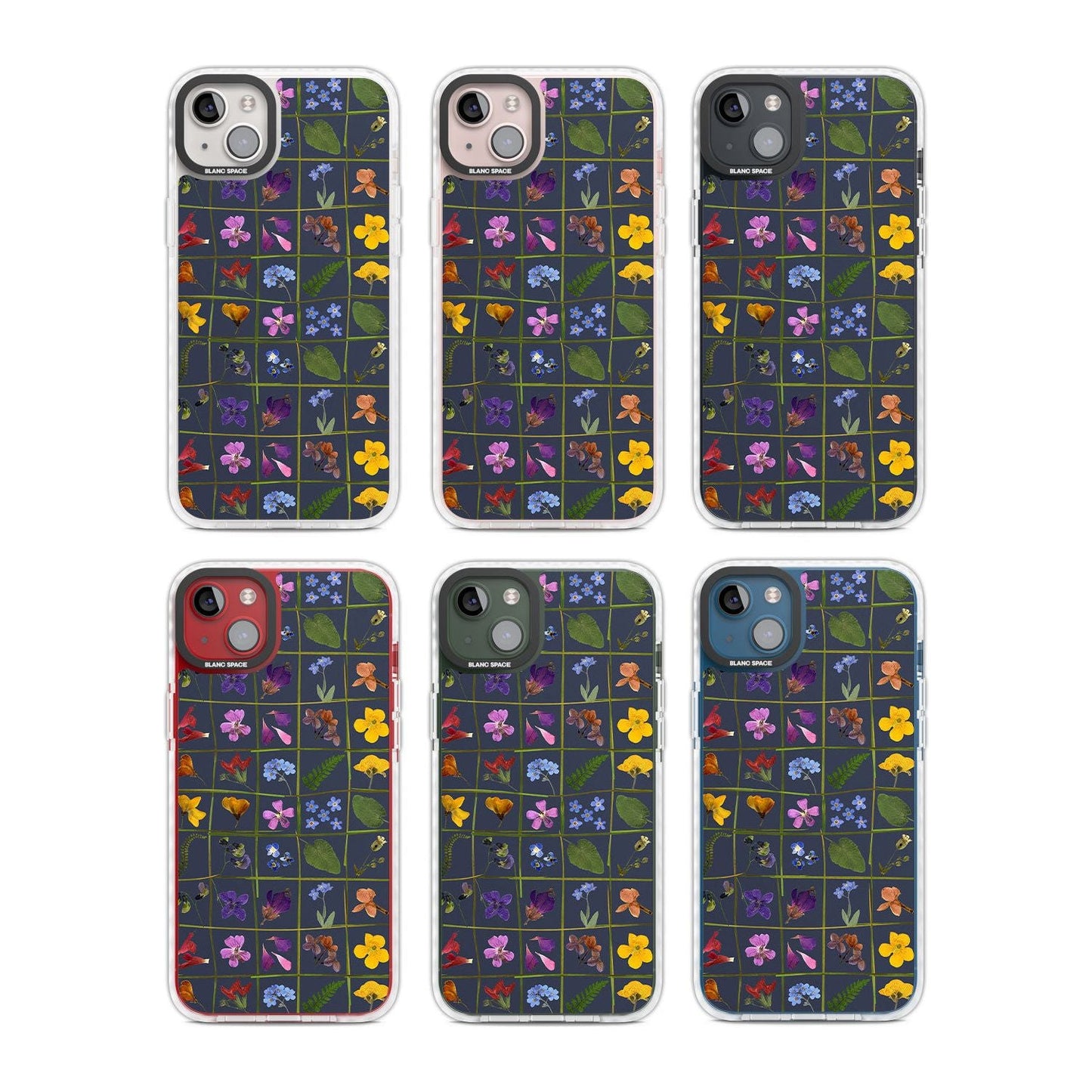 Grille de fleurs sauvages