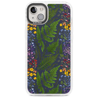 Busy Floral And Fern Design Navy