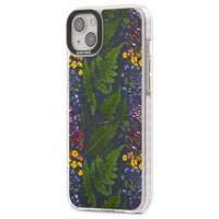 Busy Floral And Fern Design Navy