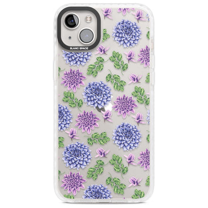 Purple Dahlias Floral