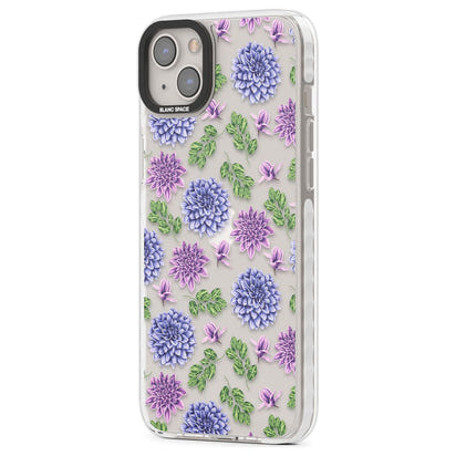 Purple Dahlias Floral