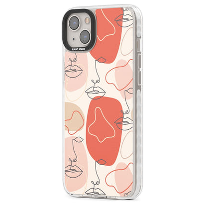 Abstract Face Line Art