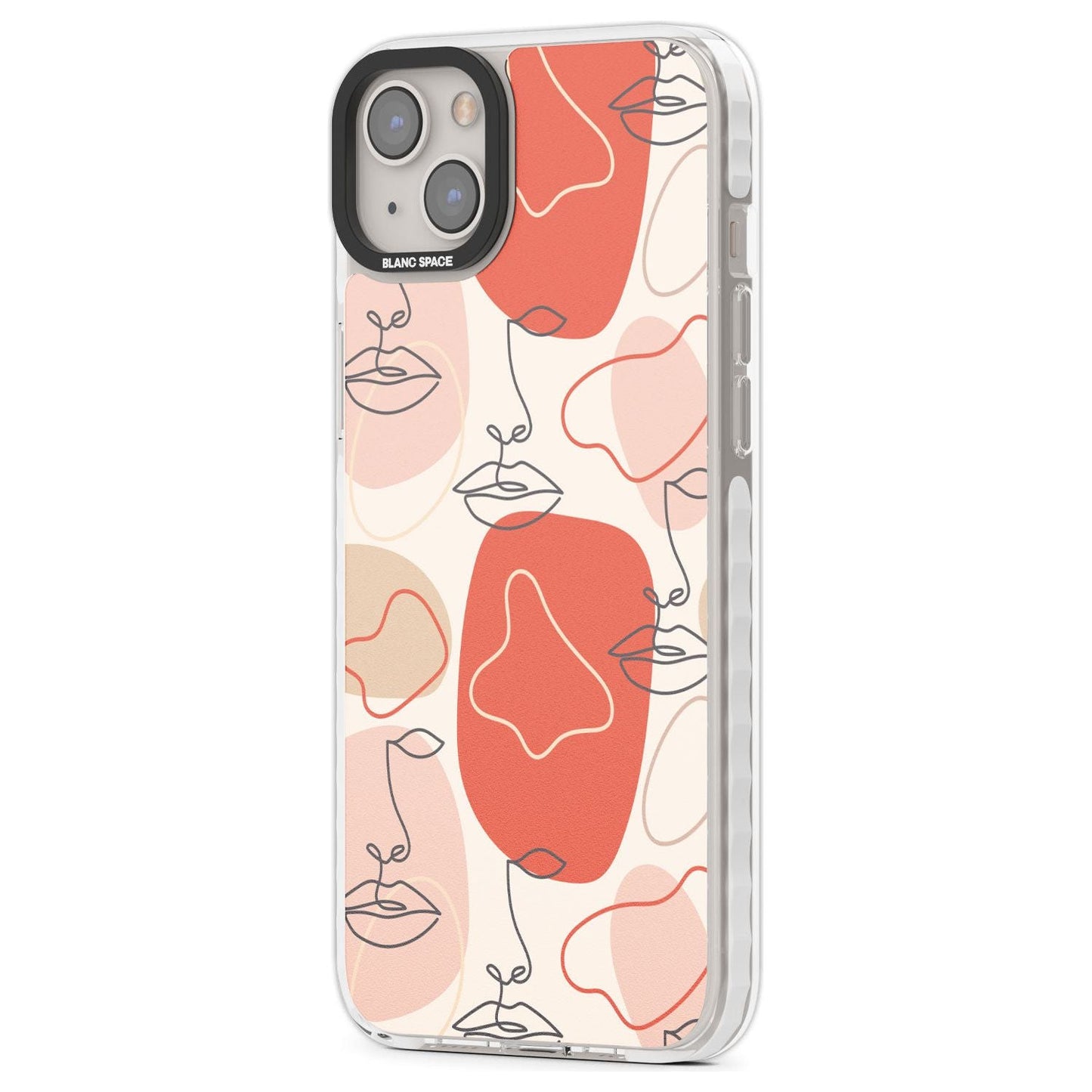 Abstract Face Line Art