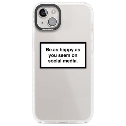 Heureux sur les réseaux sociaux