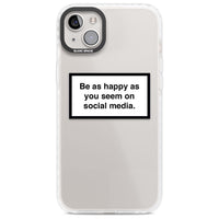 Heureux sur les réseaux sociaux