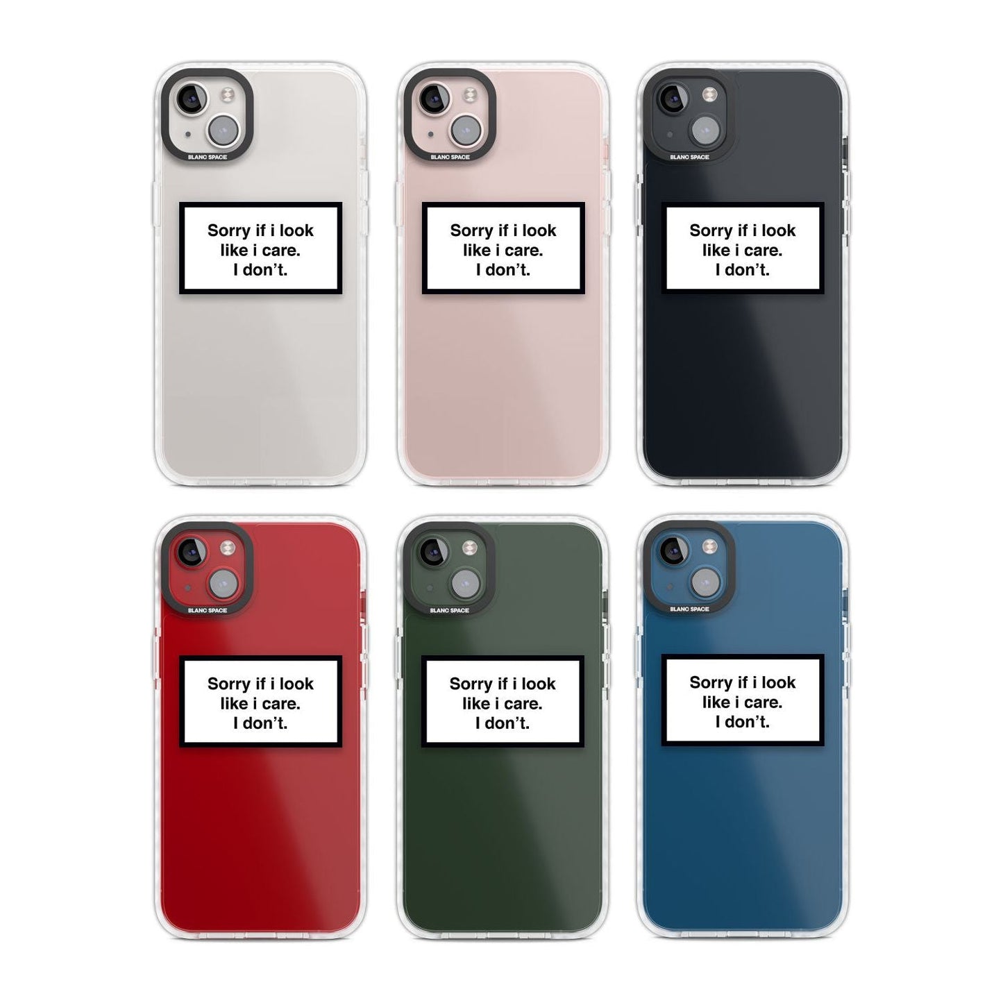 Excusez-moi si j'ai l'air de m'en soucier.