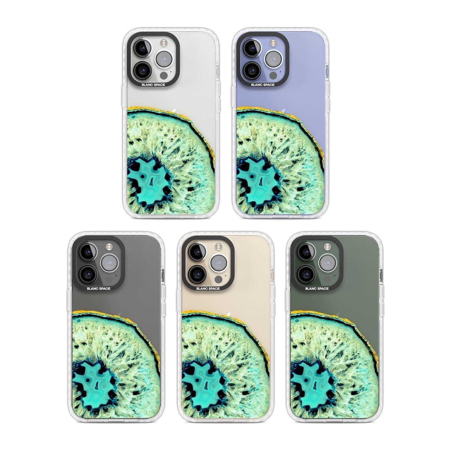 Géode turquoise en cristal