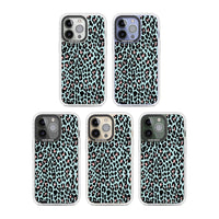 Leopardenmuster in Pastellblau und Rosa