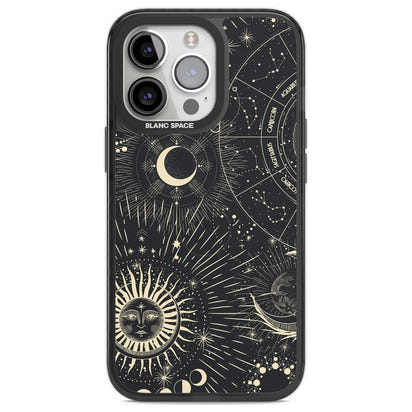 Soleil cosmique et symboles du zodiaque