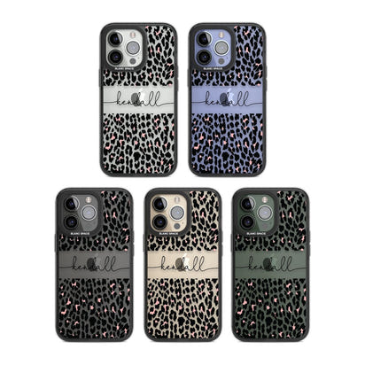 Personalised Cursive Leopard Spots