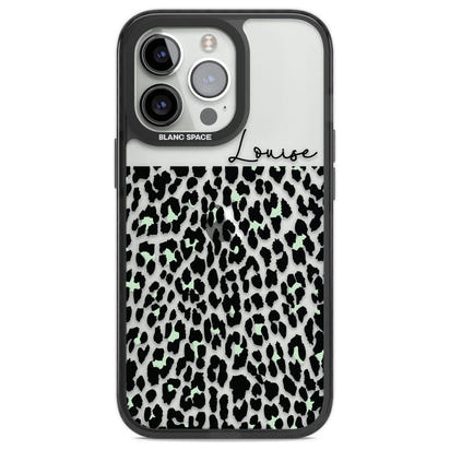 Personalised Seafoam Leopard