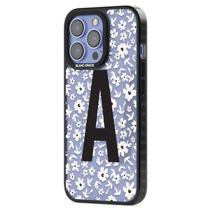 Initiale en gras personnalisée et florale