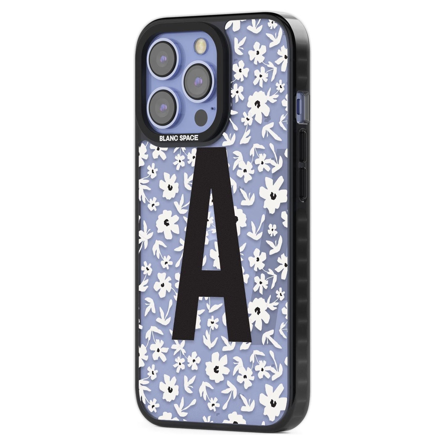 Initiale en gras personnalisée et florale