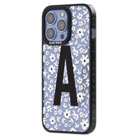 Initiale en gras personnalisée et florale