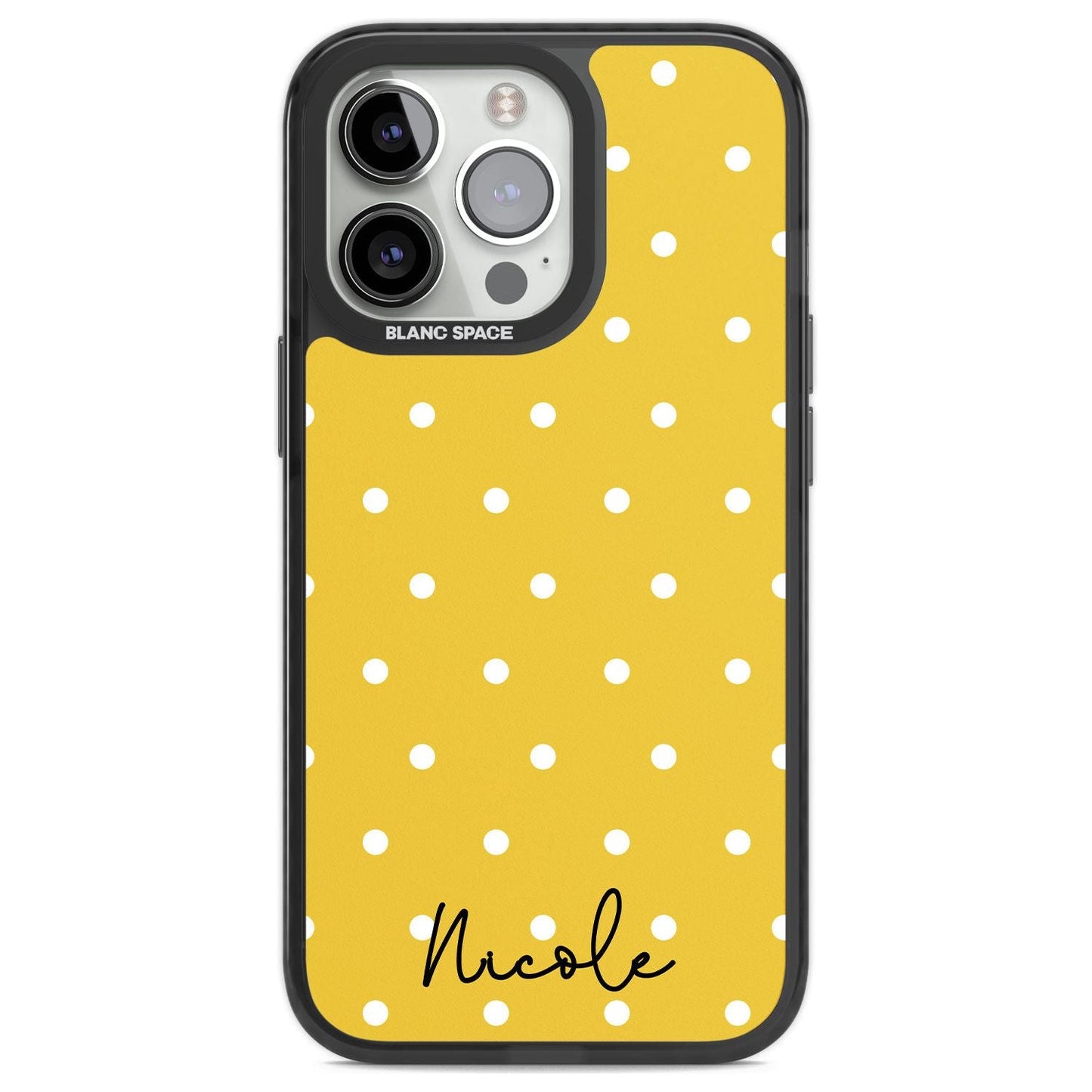 Personalised Yellow Polka Dot