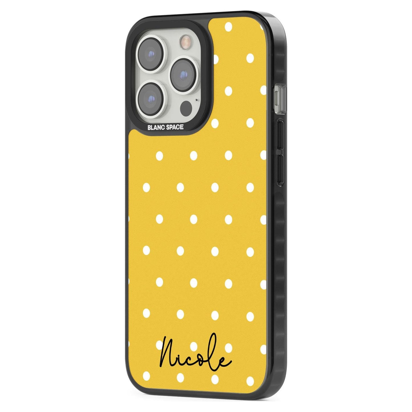 Personalised Yellow Polka Dot