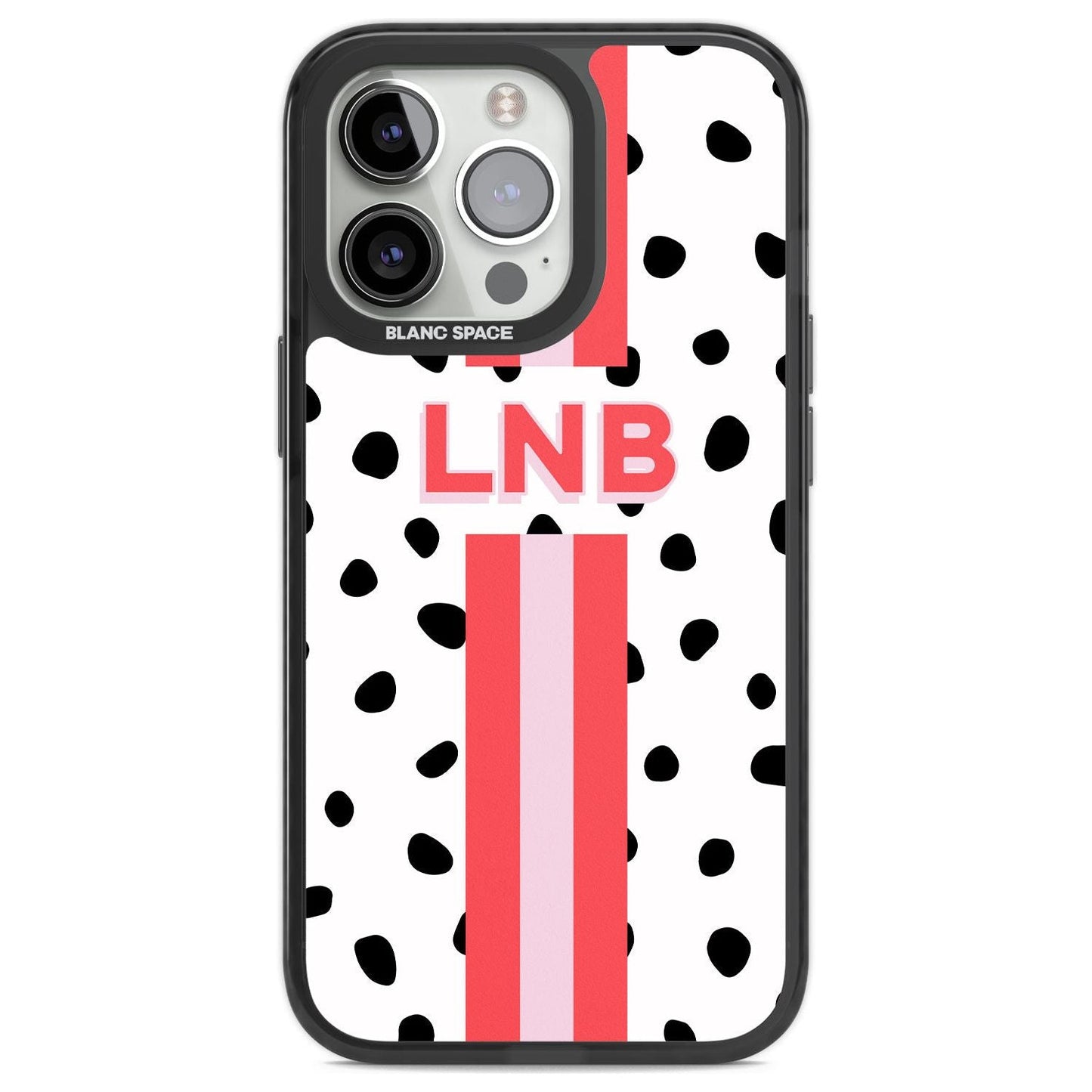 Personalised Polka & Pink Stripe