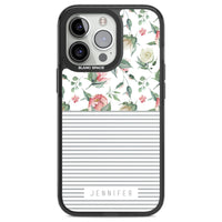 Personalised Light Floral Pattern & Stripes