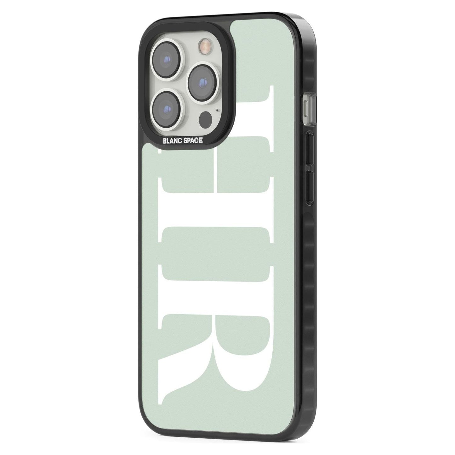 Lettres personnalisées blanches et vert d'eau