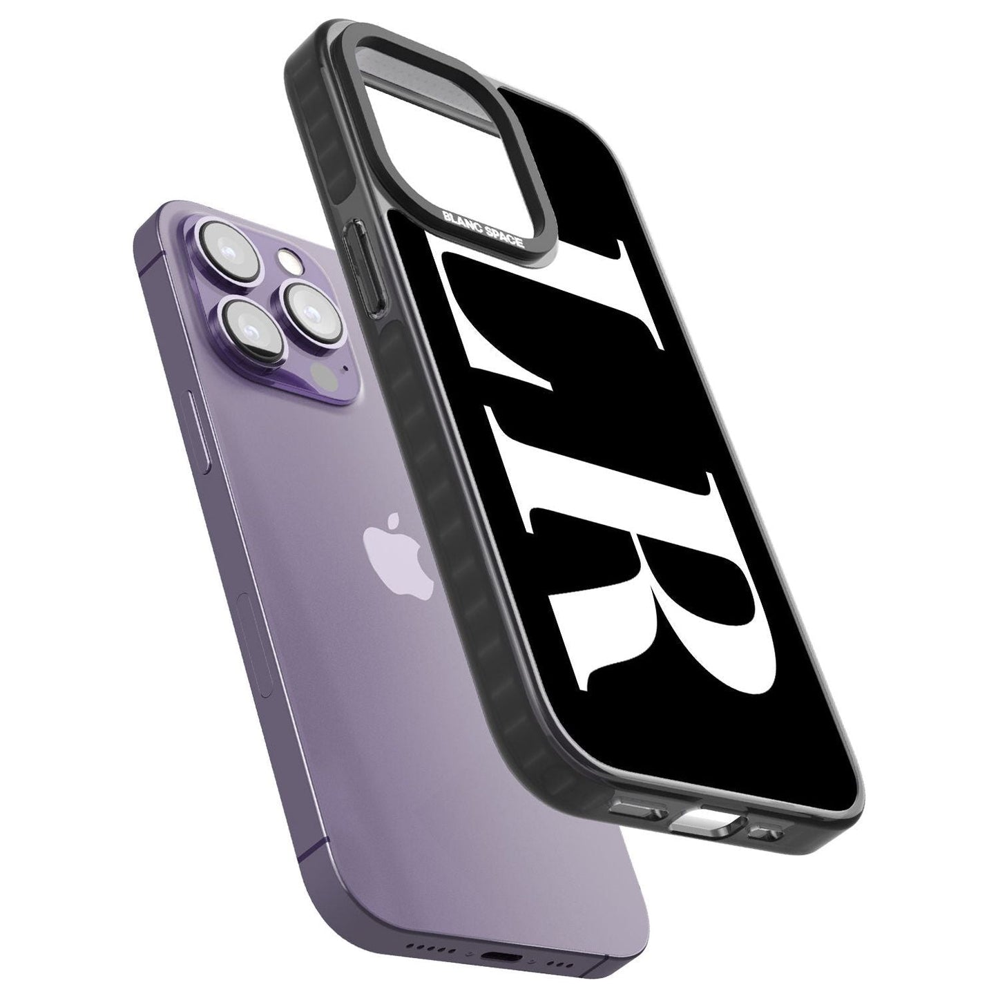 Lettres blanches et noires personnalisées