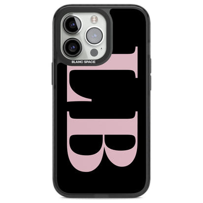 Lettres personnalisées roses et noires vertes