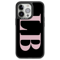 Lettres personnalisées roses et noires vertes