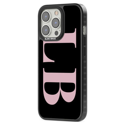 Lettres personnalisées roses et noires vertes