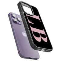 Lettres personnalisées roses et noires vertes