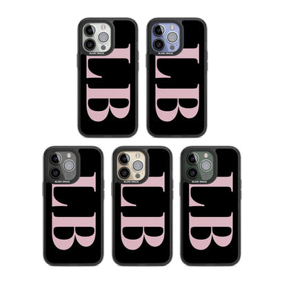 Lettres personnalisées roses et noires vertes