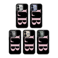 Lettres personnalisées roses et noires vertes