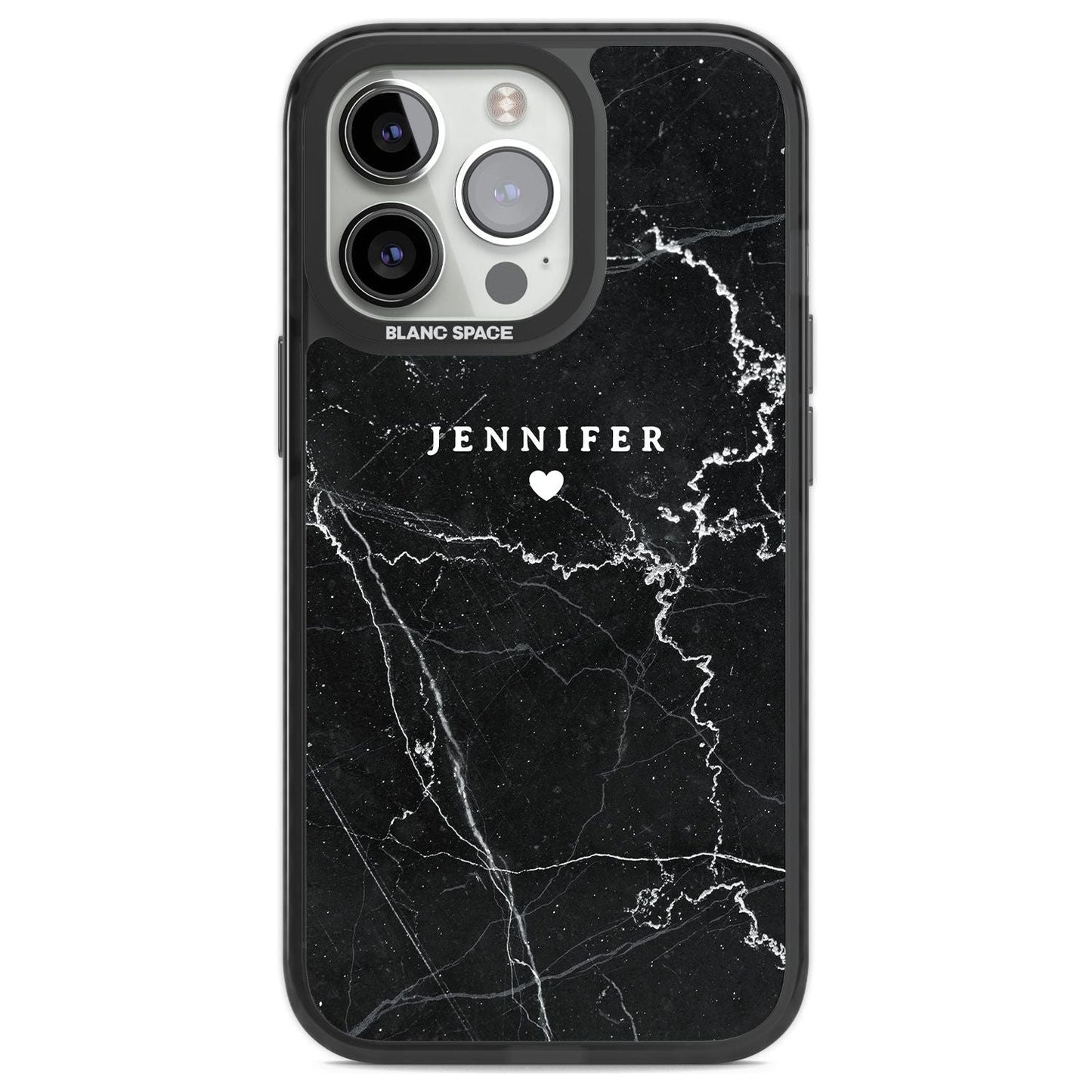 Personalised Black Marble
