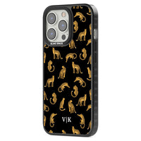 Personalised Gold Cheetah Pattern