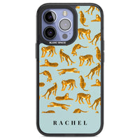 Personalised Turquoise Tiger Pattern