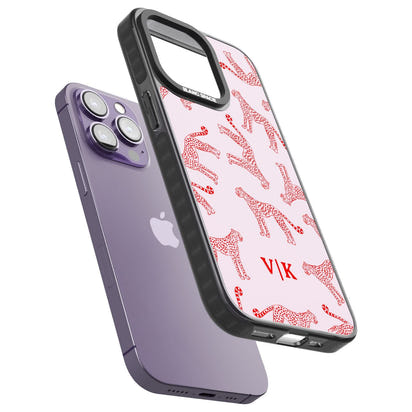 Guépard rouge et rose personnalisé