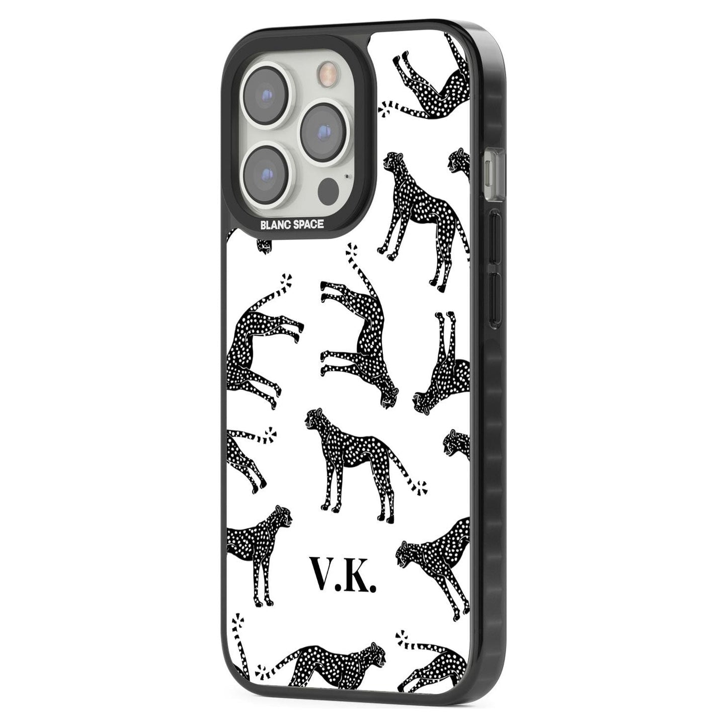 Personalised Black & White Cheetah Pattern