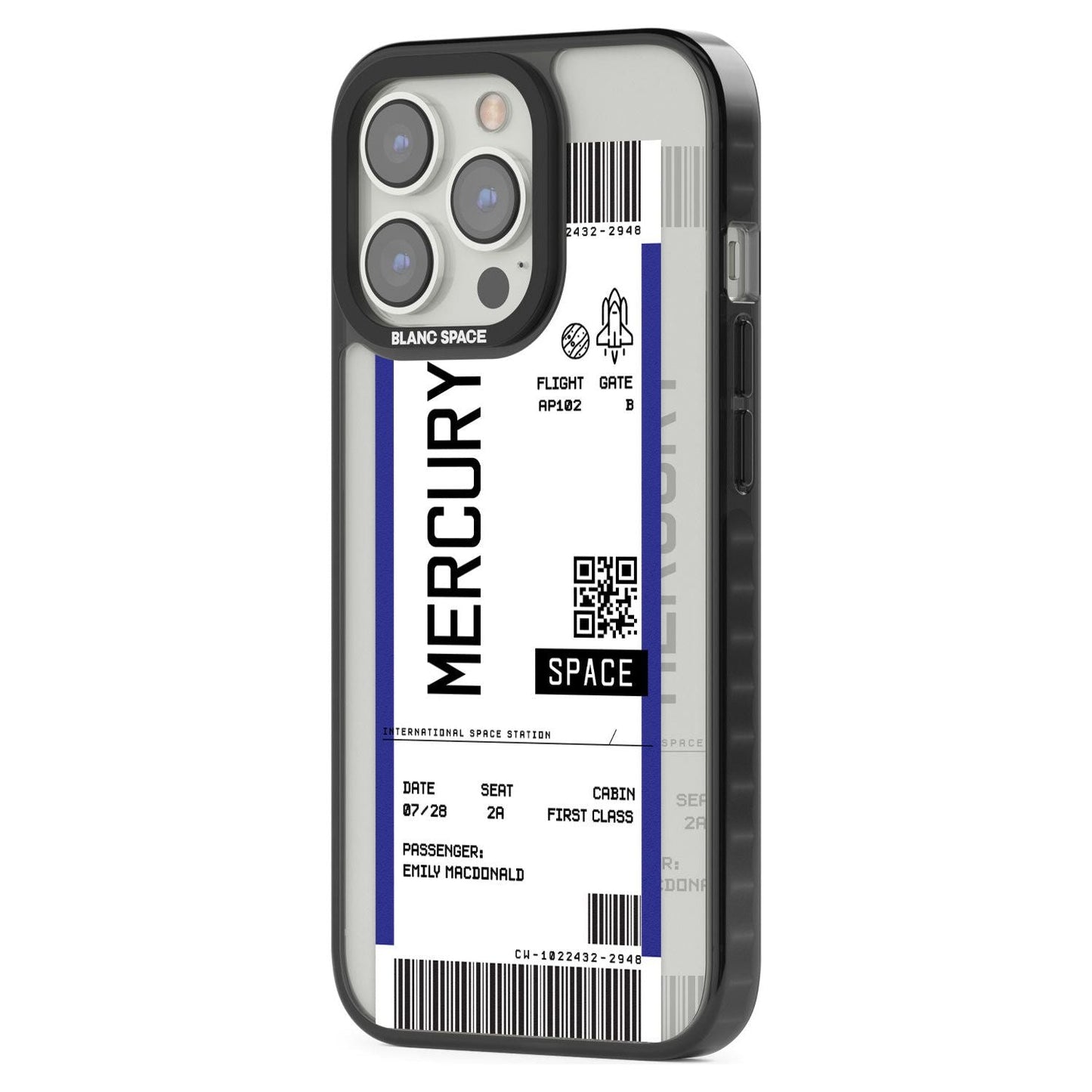 Personalised Mercury Travel Ticket