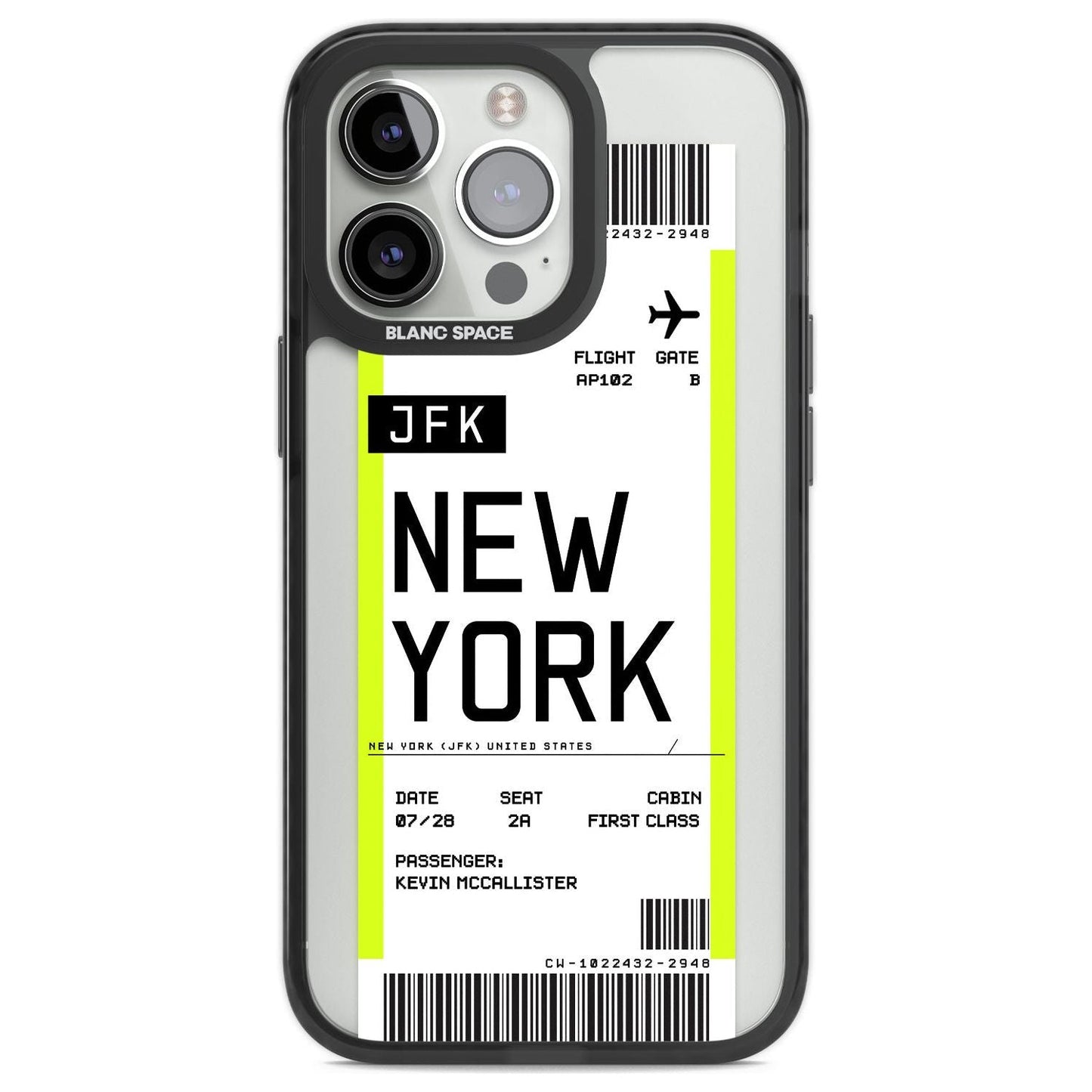 Personalised New York Boarding Pass