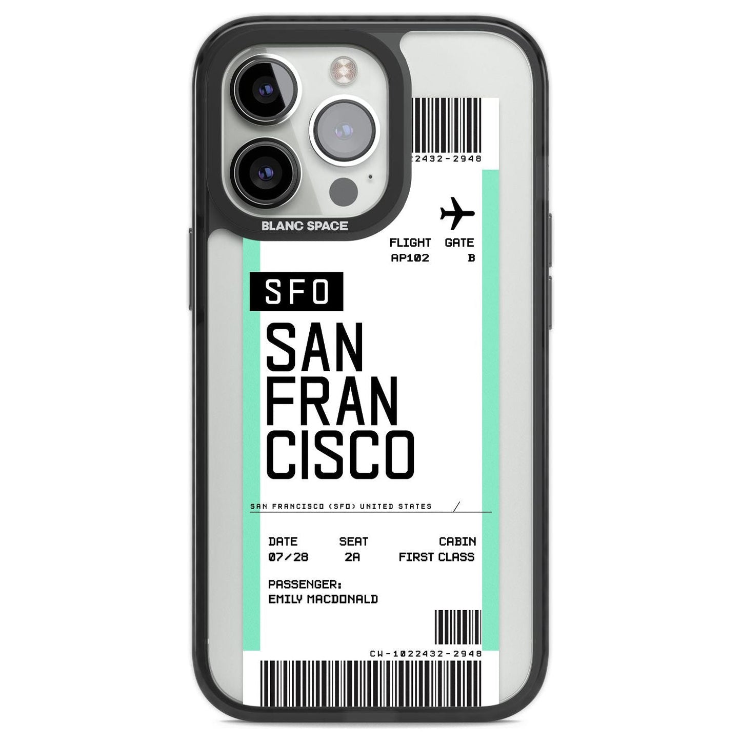 Personalised San Francisco Boarding Pass