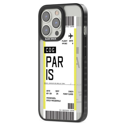 Personalised Paris Boarding Pass