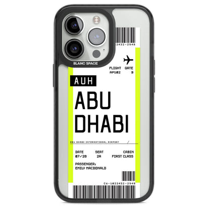 Personalised Abu Dhabi Boarding Pass