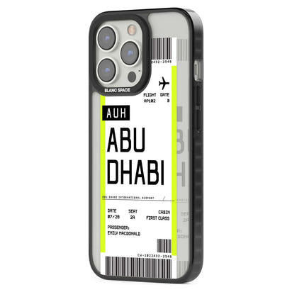 Personalised Abu Dhabi Boarding Pass