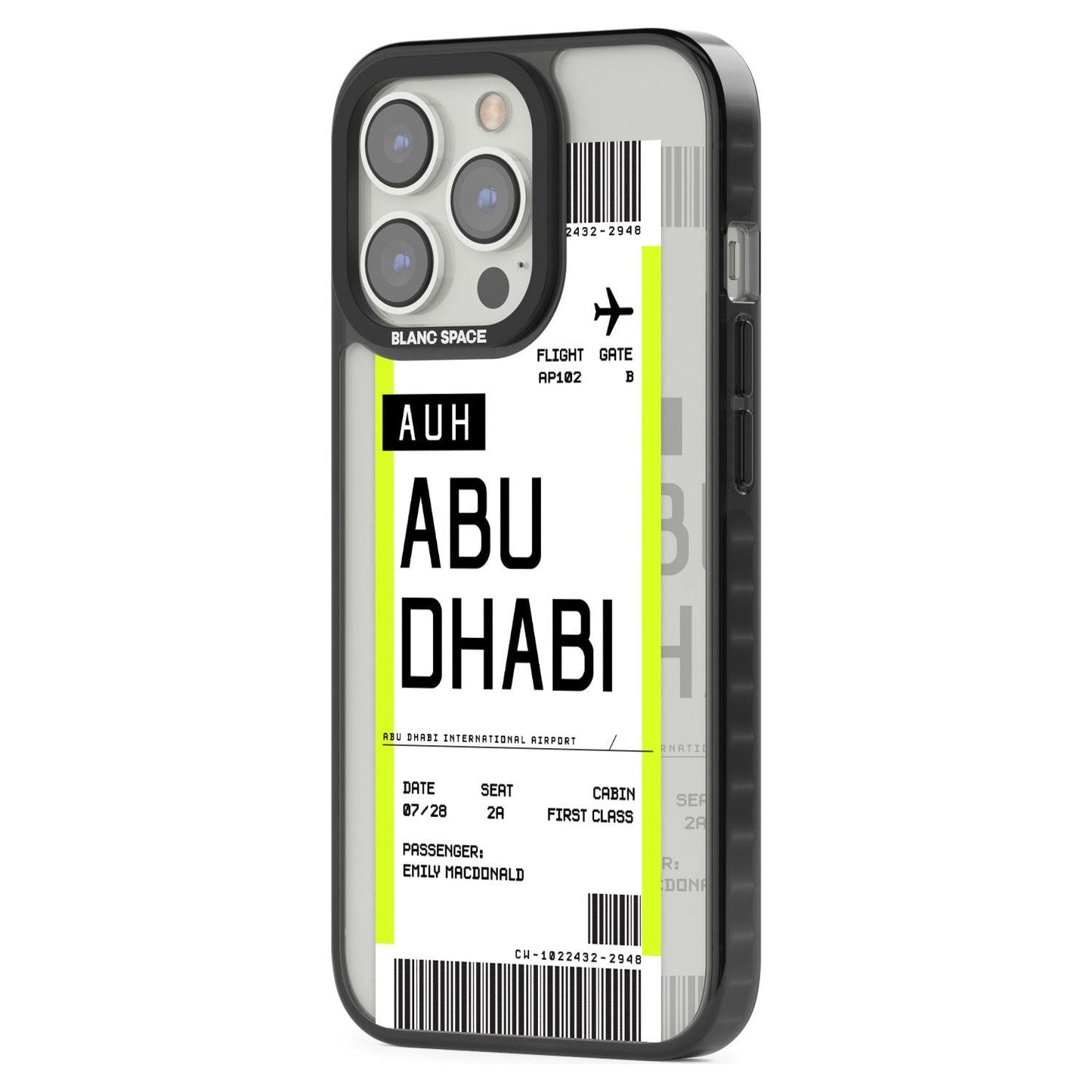 Personalised Abu Dhabi Boarding Pass