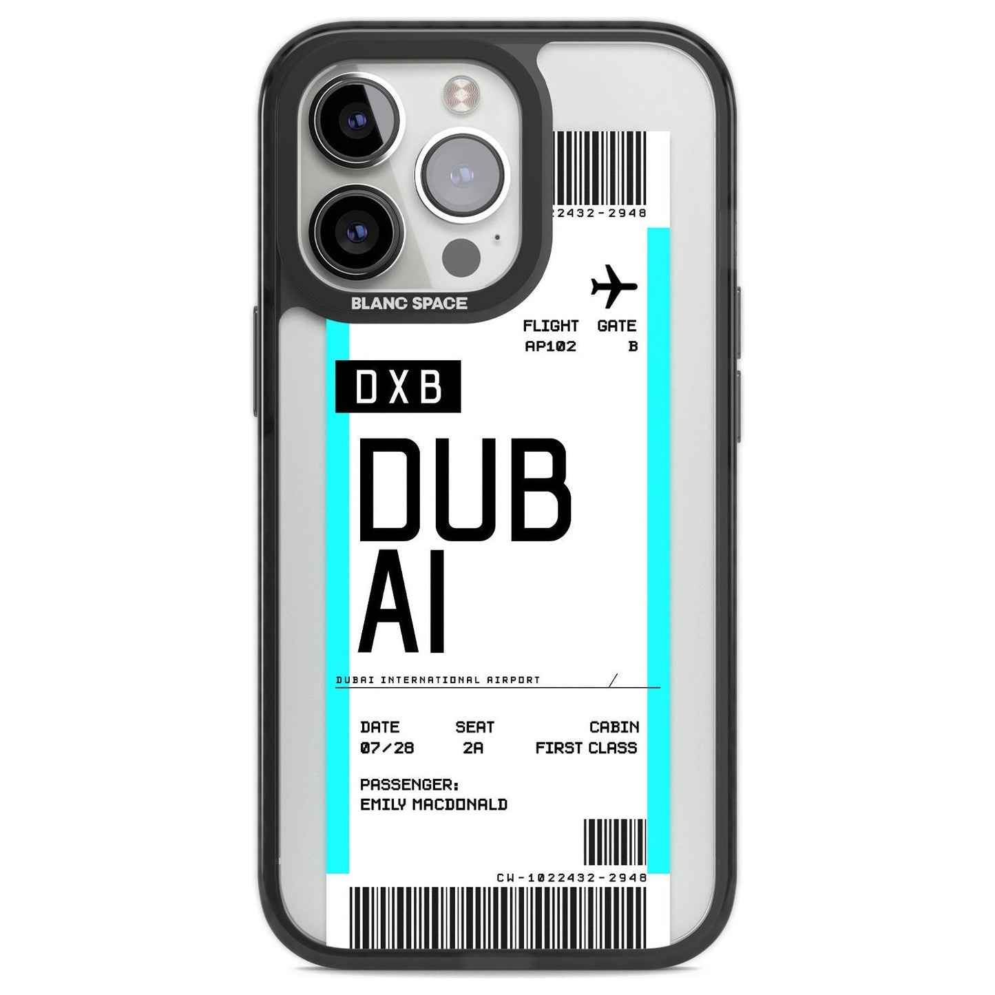 Personalised Dubai Boarding Pass