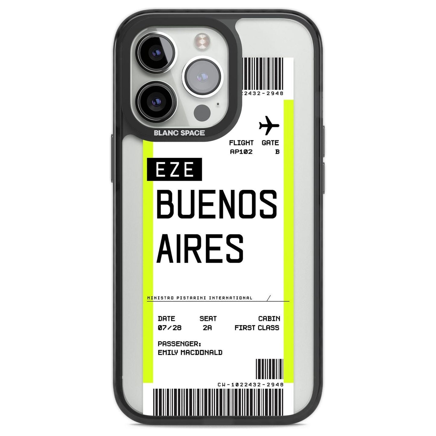 Personalised Buenos Aires Boarding Pass