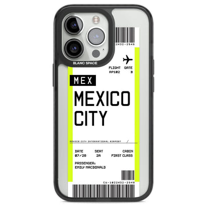 Carte d'embarquement personnalisée pour Mexico