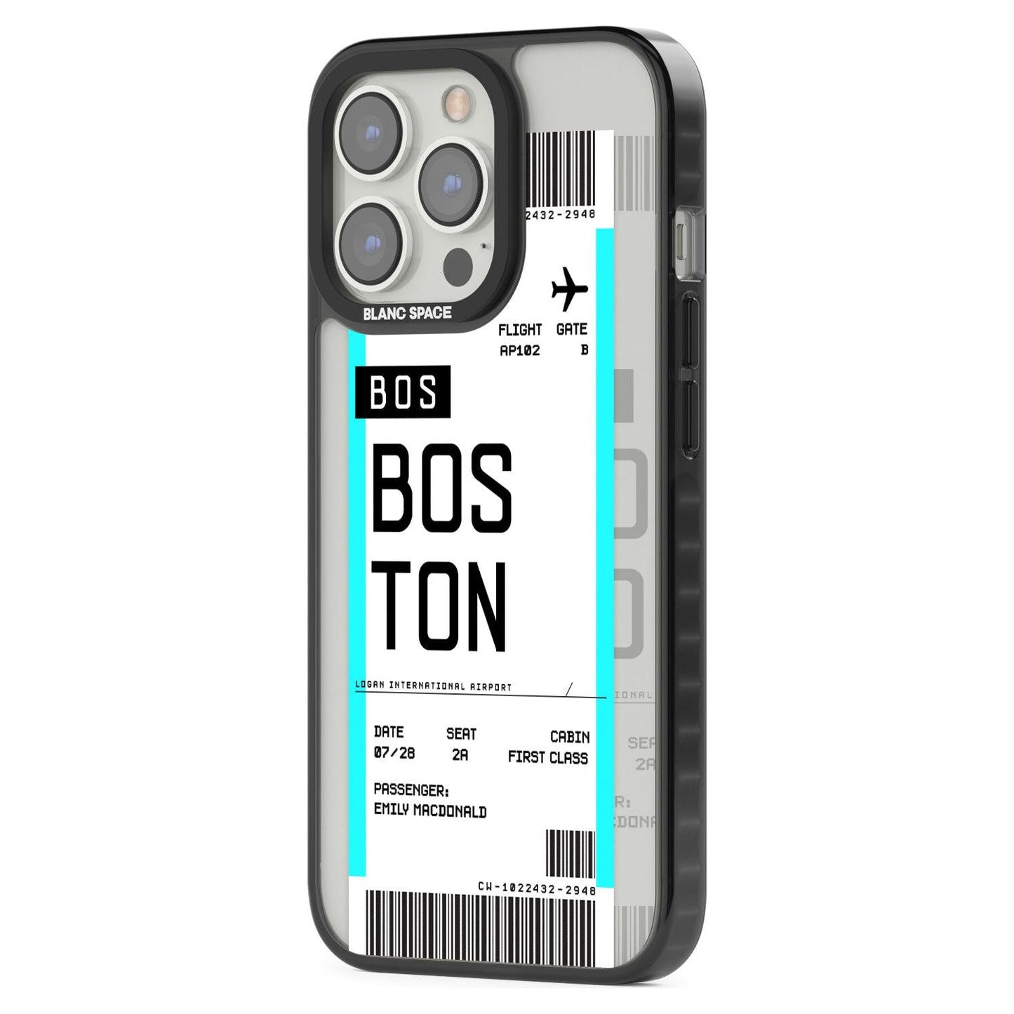 Personalised Boston Boarding Pass