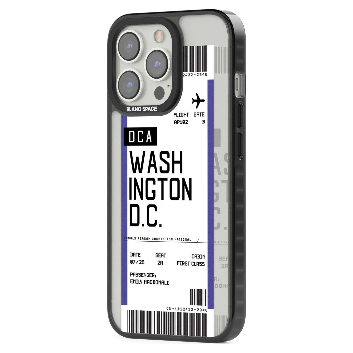 Personalised Washington D.C. Boarding Pass