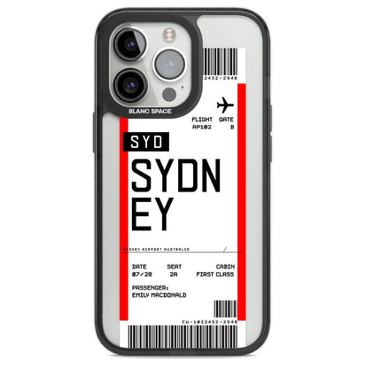 Personalised Sydney Boarding Pass